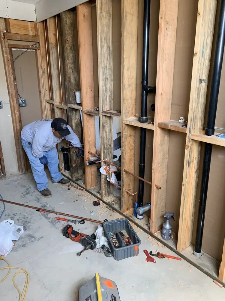 Commercial rough-in plumbing for Gas Line Repair in Old Dayton